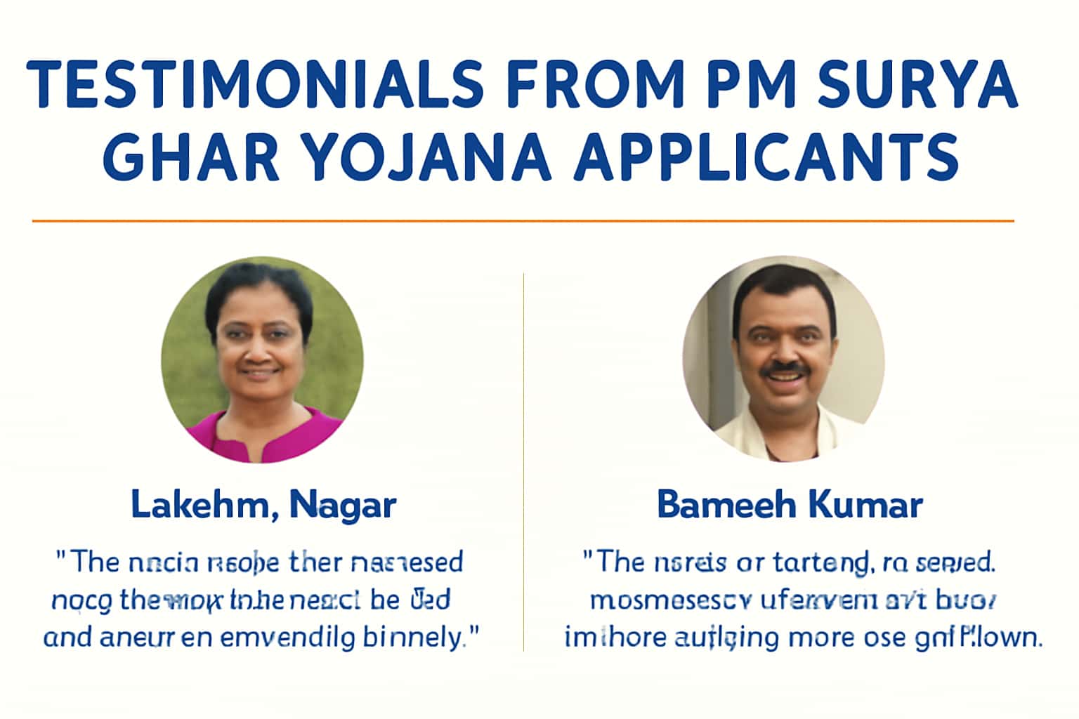 Testimonials from PM Surya Ghar Yojana Applicants